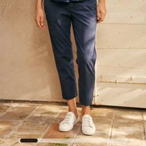 Frank and Eileen Italian performance twill chinos washed black 10